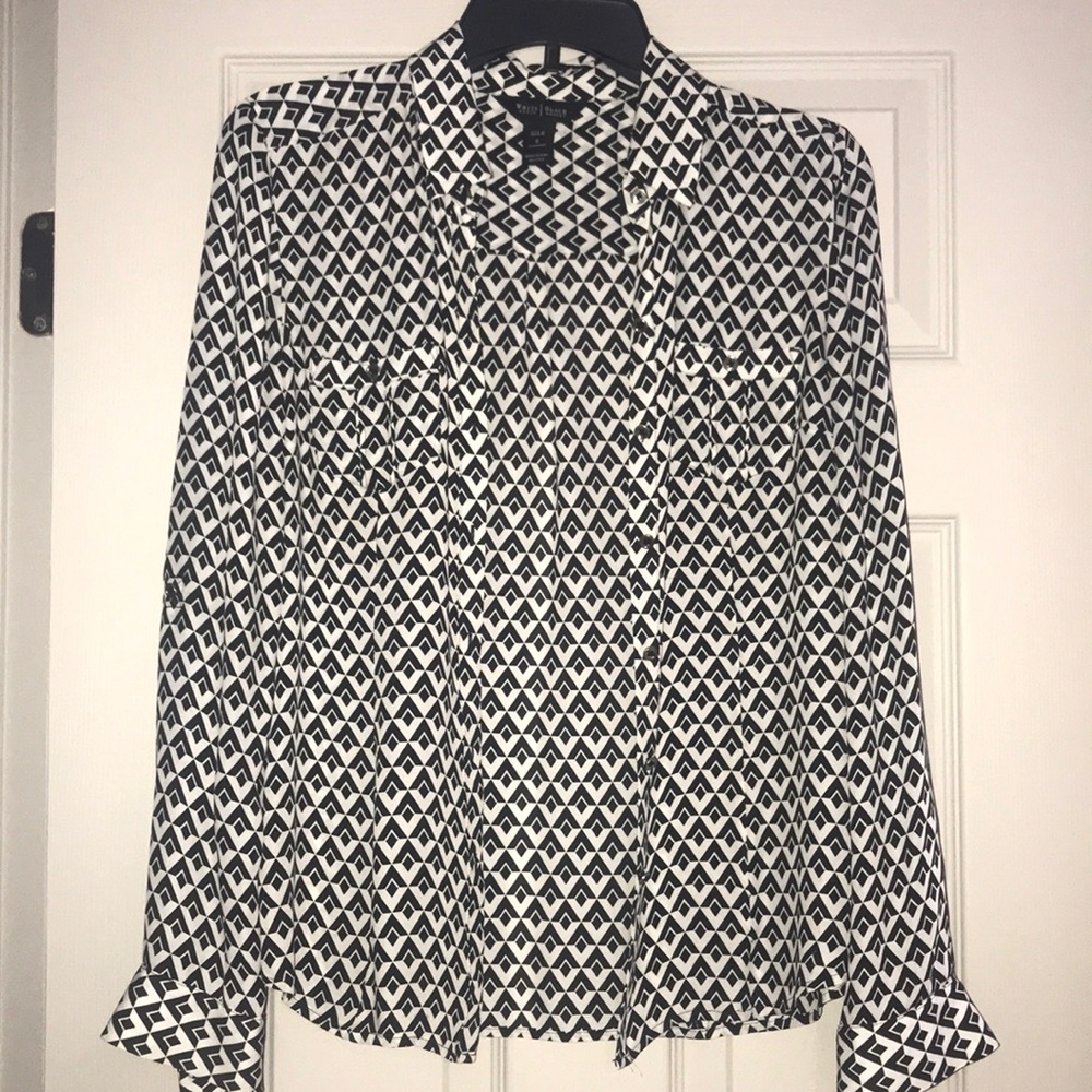 White House | Black Market | W 6 | Silk Blouse